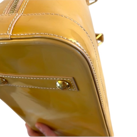 Louis Vuitton Yellow Vernis Alma Women’s Handbag - Picture 8 of 11